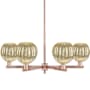 Innovations Lighting Preston 6 Light 24" Wide Candle Style Chandelier Antique Copper / Mercury