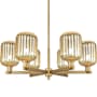 Innovations Lighting Preston 6 Light 24" Wide Candle Style Chandelier Brushed Brass / Mercury