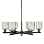 Innovations Lighting Caledonia 6 Light 35" Wide Chandelier Matte Black / Mica