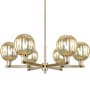 Innovations Lighting Preston 6 Light 24" Wide Candle Style Chandelier Champagne Bronze / Mercury