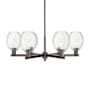 Innovations Lighting Preston 6 Light 24" Wide Candle Style Chandelier Oil Rubbed Bronze / Clear