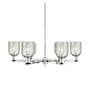 Innovations Lighting Caledonia 6 Light 35" Wide Chandelier Polished Chrome / Mica