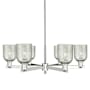 Innovations Lighting Caledonia 6 Light 35" Wide Chandelier Polished Nickel / Mica