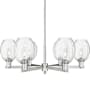 Innovations Lighting Preston 6 Light 24" Wide Candle Style Chandelier Satin Nickel / Clear