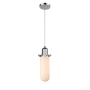 Innovations Lighting Centri 5" Wide Mini Pendant - Cord Suspension - T9 Bulb Compatible Polished Chrome / Matte White