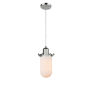 Innovations Lighting Centri 5" Wide Mini Pendant - Cord Suspension - ST18 Bulb Compatible Polished Chrome / Matte White