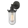 Innovations Lighting Centri Single Light 13" Tall Bathroom Sconce Oil Rubbed Bronze / Clear