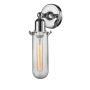 Innovations Lighting Centri Single Light 13" Tall Bathroom Sconce Polished Chrome / Clear