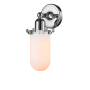 Innovations Lighting Centri Single Light 13" Tall Bathroom Sconce Polished Chrome / Matte White Cased