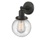 Innovations Lighting Globe Single Light 12" Tall Bathroom Sconce Oil Rubbed Bronze / Seedy