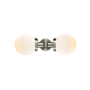 Innovations Lighting Globe 2 Light 14" Wide Bathroom Vanity Light Brushed Satin Nickel / Matte White