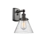 Innovations Lighting Large Cone 8" Wide Bathroom Sconce Oil Rubbed Bronze / Seedy