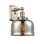 Innovations Lighting Bell 13" Tall Wall Sconce Brushed Satin Nickel / Silver Plated Mercury