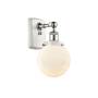 Innovations Lighting Beacon 11" Tall Wall Sconce White and Polished Chrome / Matte White