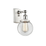 Innovations Lighting Beacon 11" Tall Wall Sconce White and Polished Chrome / Clear