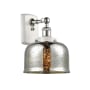 Innovations Lighting Bell 13" Tall Wall Sconce White and Polished Chrome / Silver Plated Mercury