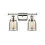 Innovations Lighting Bell 2 Light 16" Wide Vanity Light Polished Nickel / Silver Plated Mercury