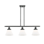 Innovations Lighting Large Cone 3 Light 36" Multi Light Large Pendant Matte Black / Matte White