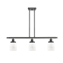 Innovations Lighting Small Bell 3 Light 36" Multi Light Large Pendant Matte Black / Matte White