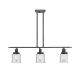 Innovations Lighting Small Bell 3 Light 36" Multi Light Large Pendant Matte Black / Clear
