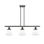Innovations Lighting Large Cone 3 Light 36" Multi Light Large Pendant Oil Rubbed Bronze / Matte White