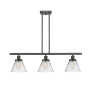 Innovations Lighting Large Cone 3 Light 36" Multi Light Large Pendant Oil Rubbed Bronze / Clear