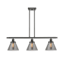 Innovations Lighting Large Cone 3 Light 36" Multi Light Large Pendant Oil Rubbed Bronze / Plated Smoke