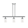 Innovations Lighting Small Bell 3 Light 36" Multi Light Large Pendant Polished Chrome / Matte White