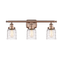 Innovations Lighting Bell 3 Light 26" Wide Vanity Light Antique Copper / Deco Swirl