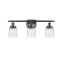 Innovations Lighting Bell 3 Light 26" Wide Vanity Light Matte Black / Deco Swirl