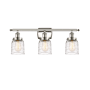 Innovations Lighting Bell 3 Light 26" Wide Vanity Light Polished Nickel / Deco Swirl