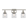 Innovations Lighting Bell 3 Light 26" Wide Vanity Light Polished Nickel / Clear