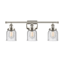 Innovations Lighting Bell 3 Light 26" Wide Vanity Light Polished Nickel / Seedy