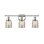 Innovations Lighting Bell 3 Light 26" Wide Vanity Light Polished Nickel / Silver Plated Mercury