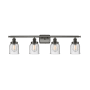 Innovations Lighting Bell 4 Light 36" Wide Commercial Vanity Light Oil Rubbed Bronze / Seedy