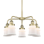 Innovations Lighting Canton 5 Light 24" Wide Chandelier Antique Brass / Matte White