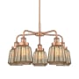 Innovations Lighting Chatham 5 Light 25" Wide Chandelier Antique Copper / Mercury