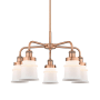 Innovations Lighting Canton 5 Light 24" Wide Chandelier Antique Copper / Matte White