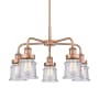Innovations Lighting Canton 5 Light 24" Wide Chandelier Antique Copper / Seedy