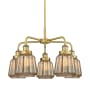 Innovations Lighting Chatham 5 Light 25" Wide Chandelier Brushed Brass / Mercury