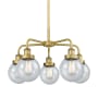 Innovations Lighting Beacon 5 Light 24" Wide Chandelier Brushed Brass / Seedy