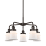 Innovations Lighting Canton 5 Light 24" Wide Chandelier Oil Rubbed Bronze / Matte White