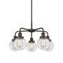 Innovations Lighting Beacon 5 Light 24" Wide Chandelier Oil Rubbed Bronze / Clear