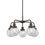 Innovations Lighting Beacon 5 Light 24" Wide Chandelier Oil Rubbed Bronze / Seedy