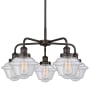 Innovations Lighting Oxford 5 Light 25" Wide Flush Mount Ceiling Fixture Oil Rubbed Bronze / Seedy