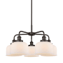 Innovations Lighting Bell 5 Light 26" Wide Chandelier Oil Rubbed Bronze / Matte White