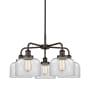 Innovations Lighting Bell 5 Light 26" Wide Chandelier Oil Rubbed Bronze / Clear
