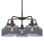 Innovations Lighting Bell 5 Light 26" Wide Chandelier Oil Rubbed Bronze / Plated Smoke