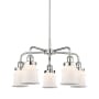 Innovations Lighting Canton 5 Light 24" Wide Chandelier Polished Chrome / Matte White