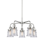 Innovations Lighting Canton 5 Light 24" Wide Chandelier Polished Chrome / Seedy